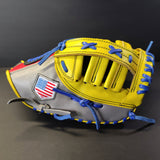 13" Bullhide  Steerhide Leather First Baseman's Mitt - Bullhideusa
